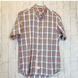 IZOD Saltwater Washed Classics Plaid Button-down Shirt Medium